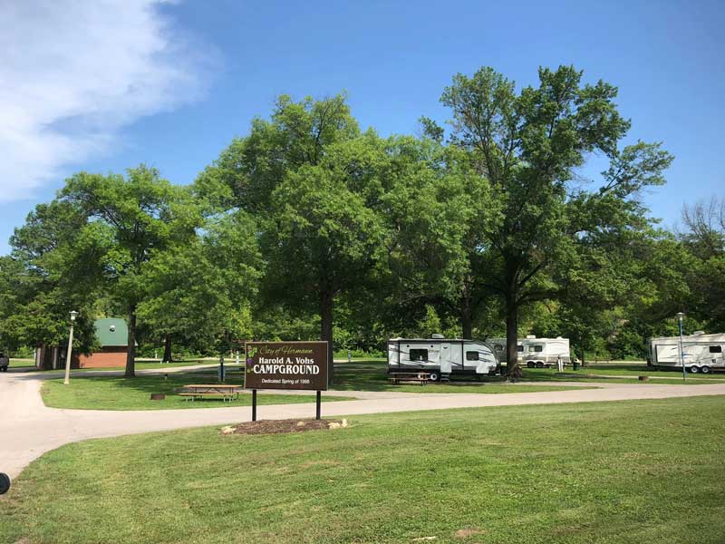 Hermann, Missouri City Park Campgrounds