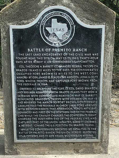 Palmito Ranch Battlefield