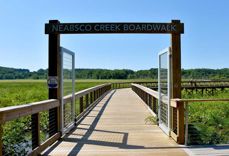 The Potomac Heritage National Scenic Trail Neabsco Creek Boardwalk
