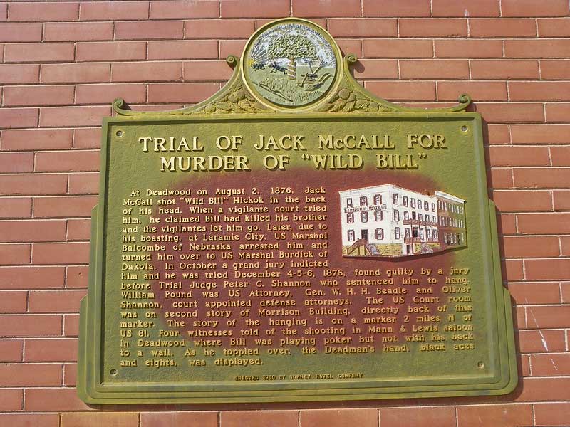 Jack McCall Historical Marker