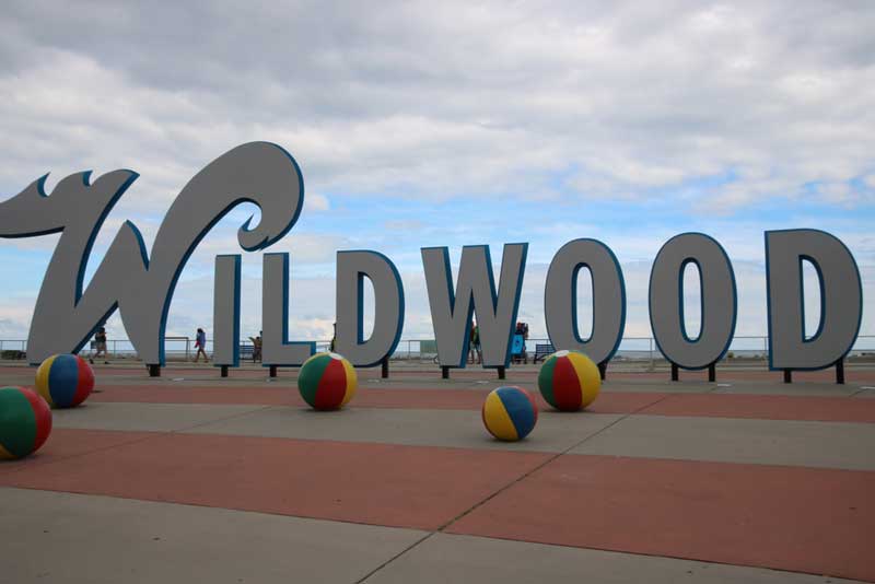 Wildwood Beach Ball Sign