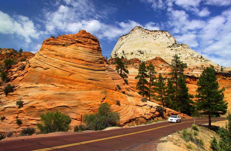 The Zion Canyon Scenic Drive