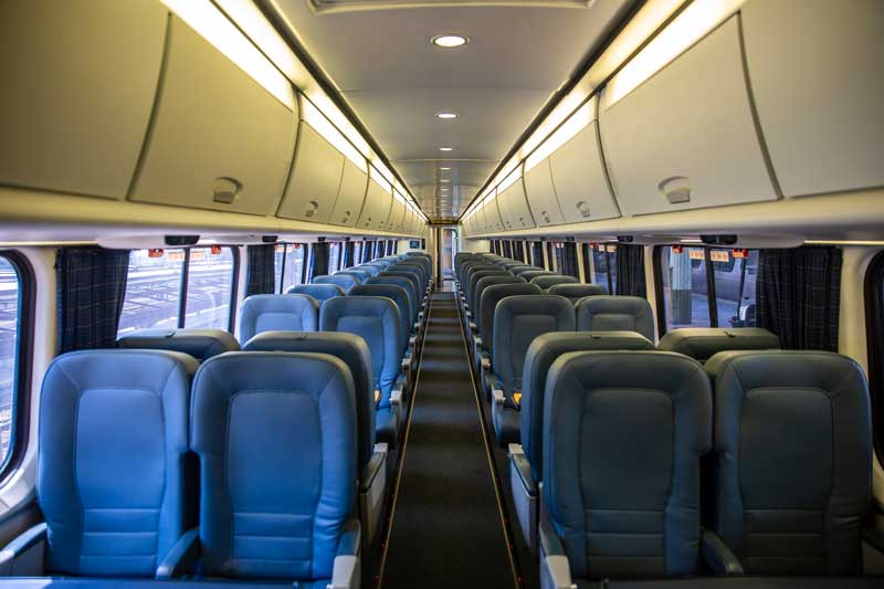 Seating on Amtrak’s Vermonter Route