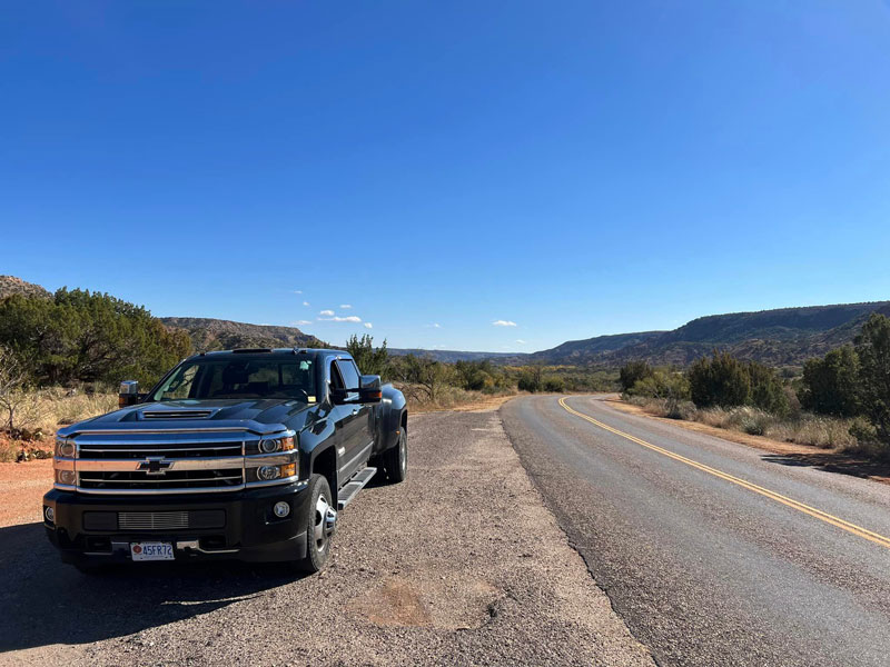 Scenic Drive Through the Texas Panhandle